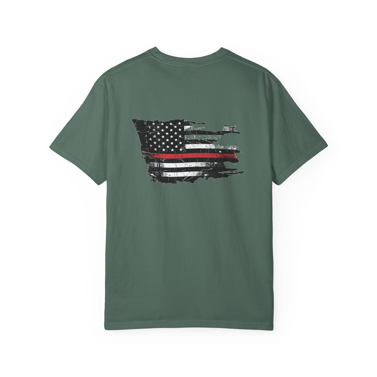 Thin Red Line men's tee - funny gym shirt by DoD Fitness