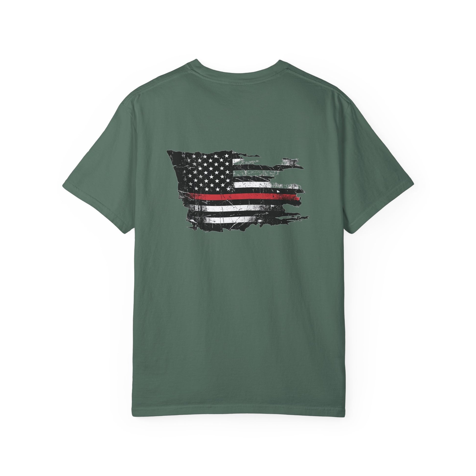 Thin Red Line men's tee - funny gym shirt by DoD Fitness