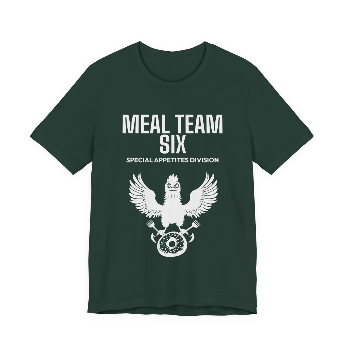 Meal Team Six tee in Forest - funny gym shirt by DoD Fitness