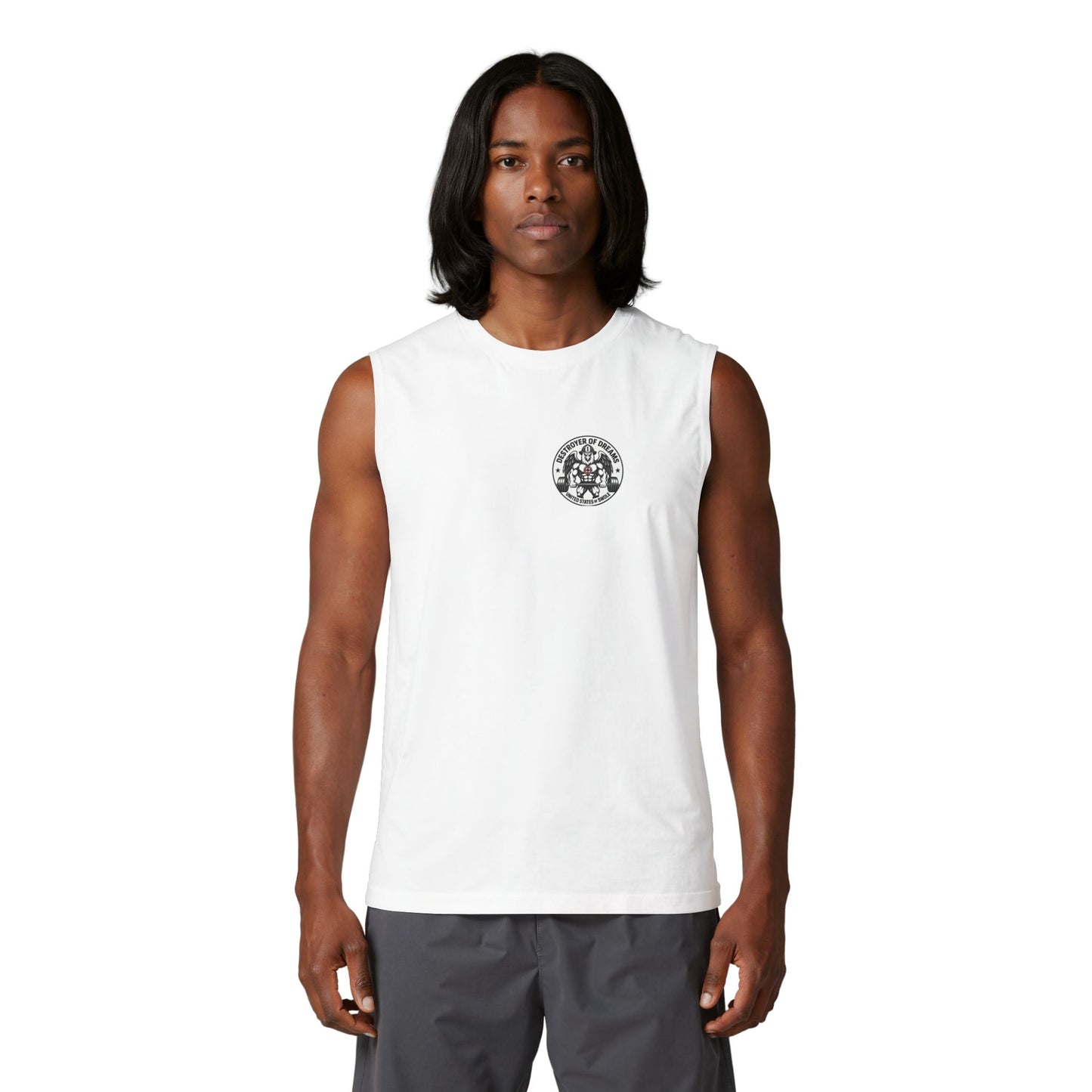 Thin Red Line stringer tank - funny gym shirt by DoD Fitness