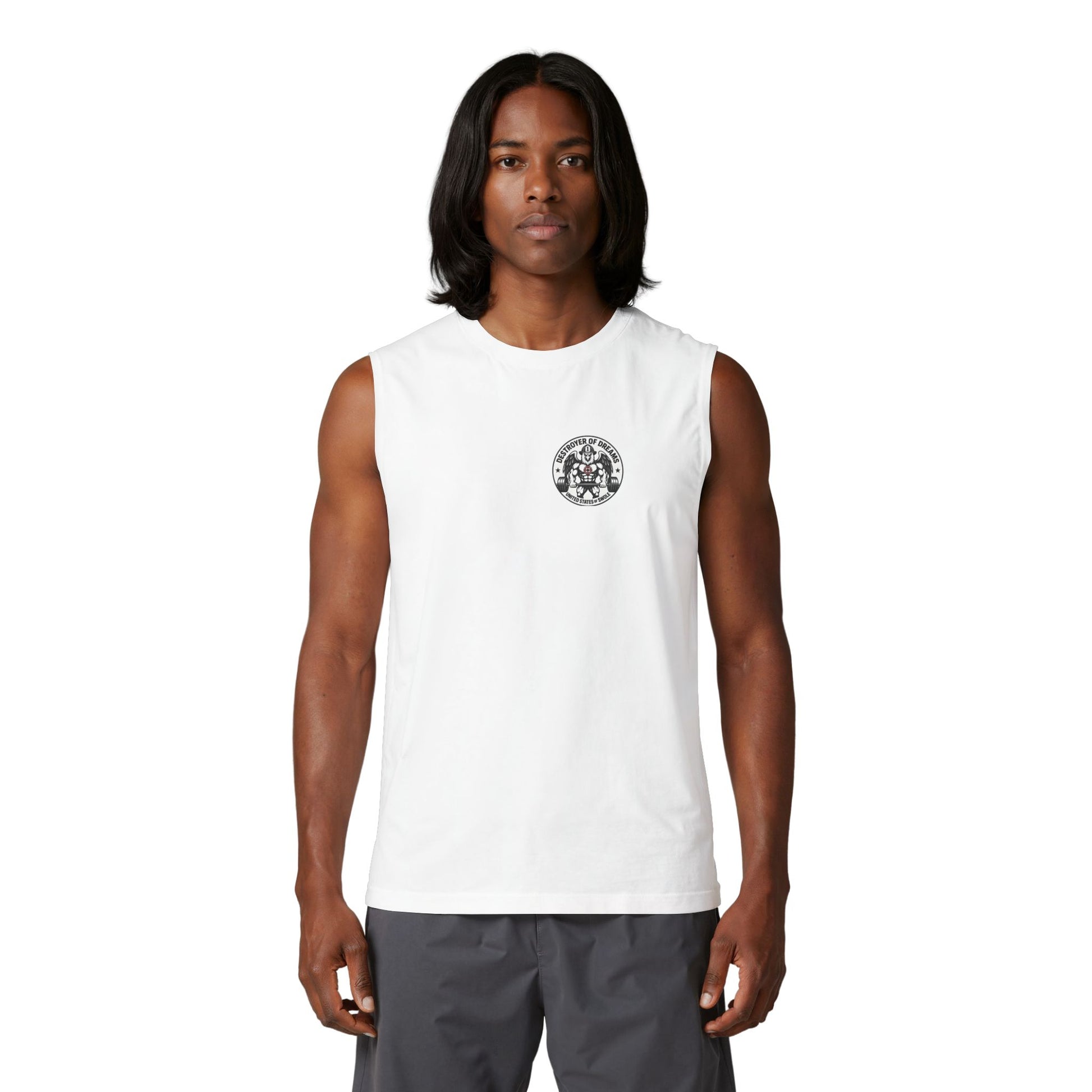 Thin Red Line stringer tank - funny gym shirt by DoD Fitness
