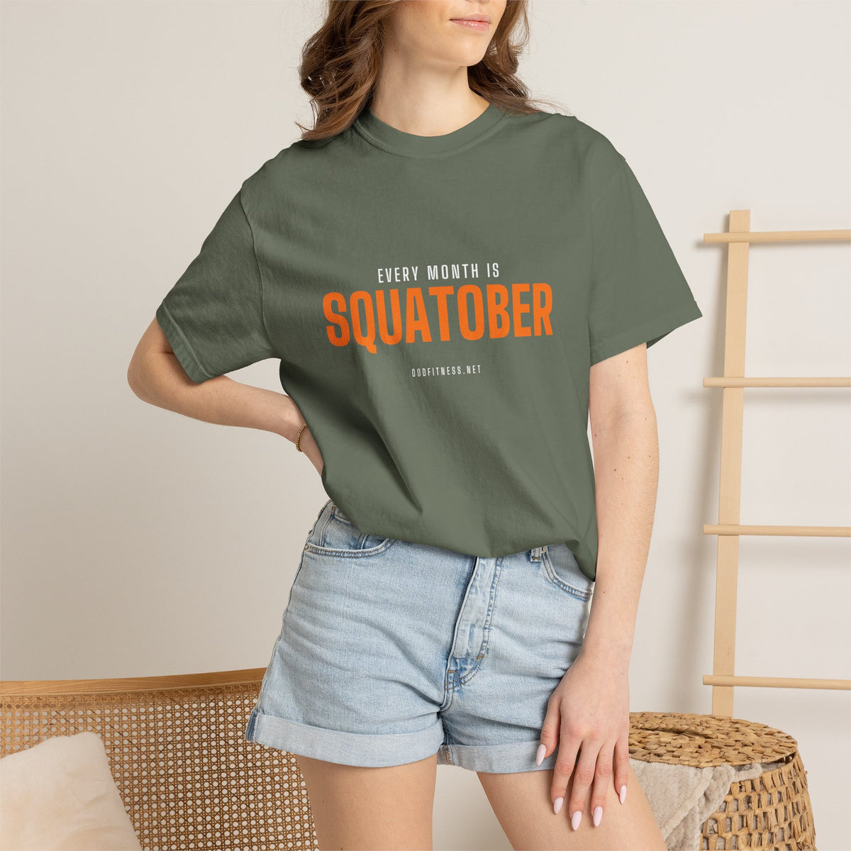 Squatober men's tee - funny gym shirt by DoD Fitness