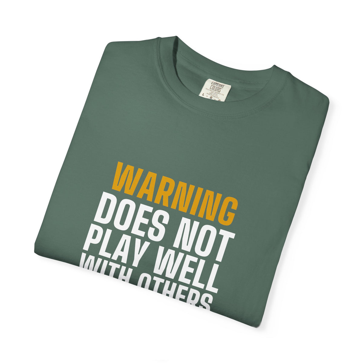 Warning Label men's tee - funny gym shirt by DoD Fitness