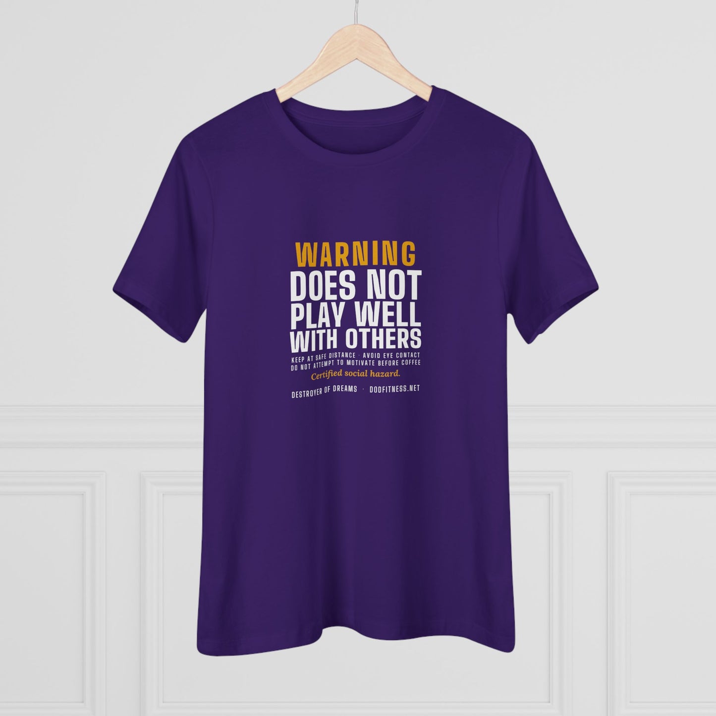 DoD Fitness - Warning Label Women's Tee