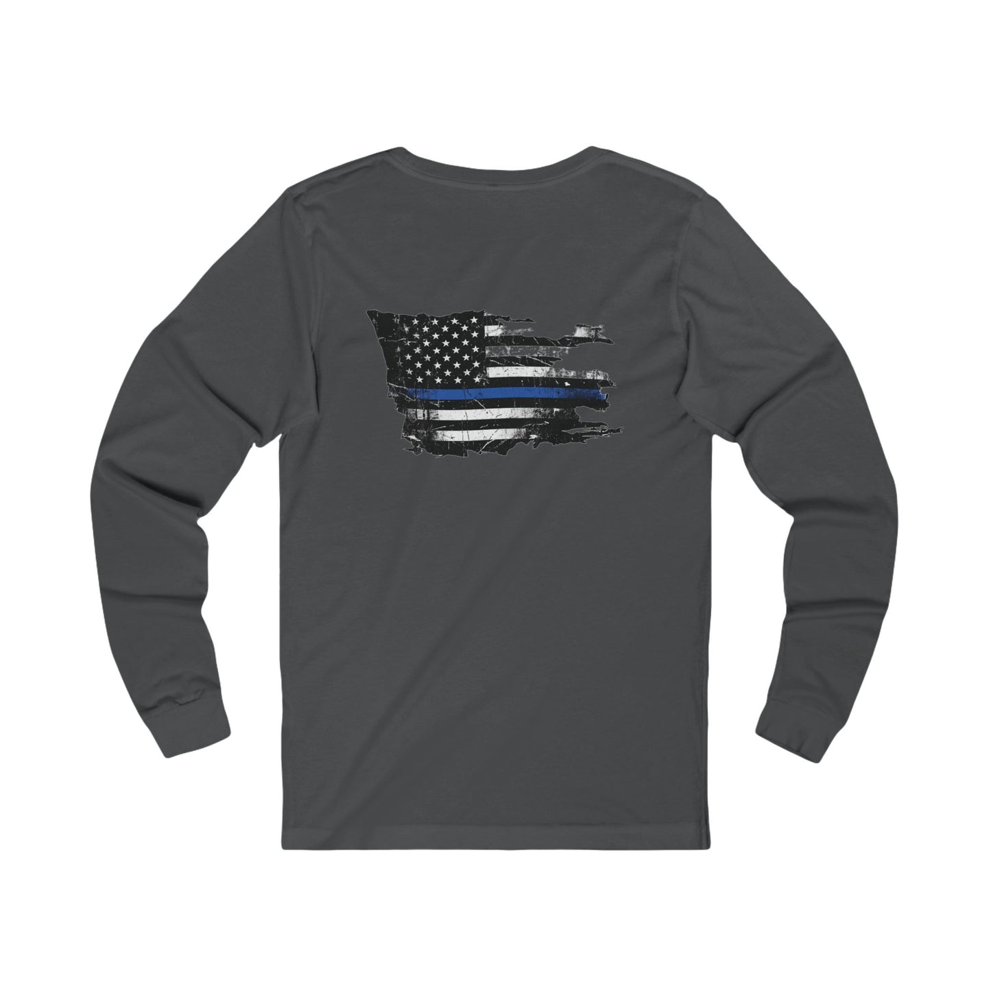 Thin Blue Line long sleeve - funny gym shirt by DoD Fitness