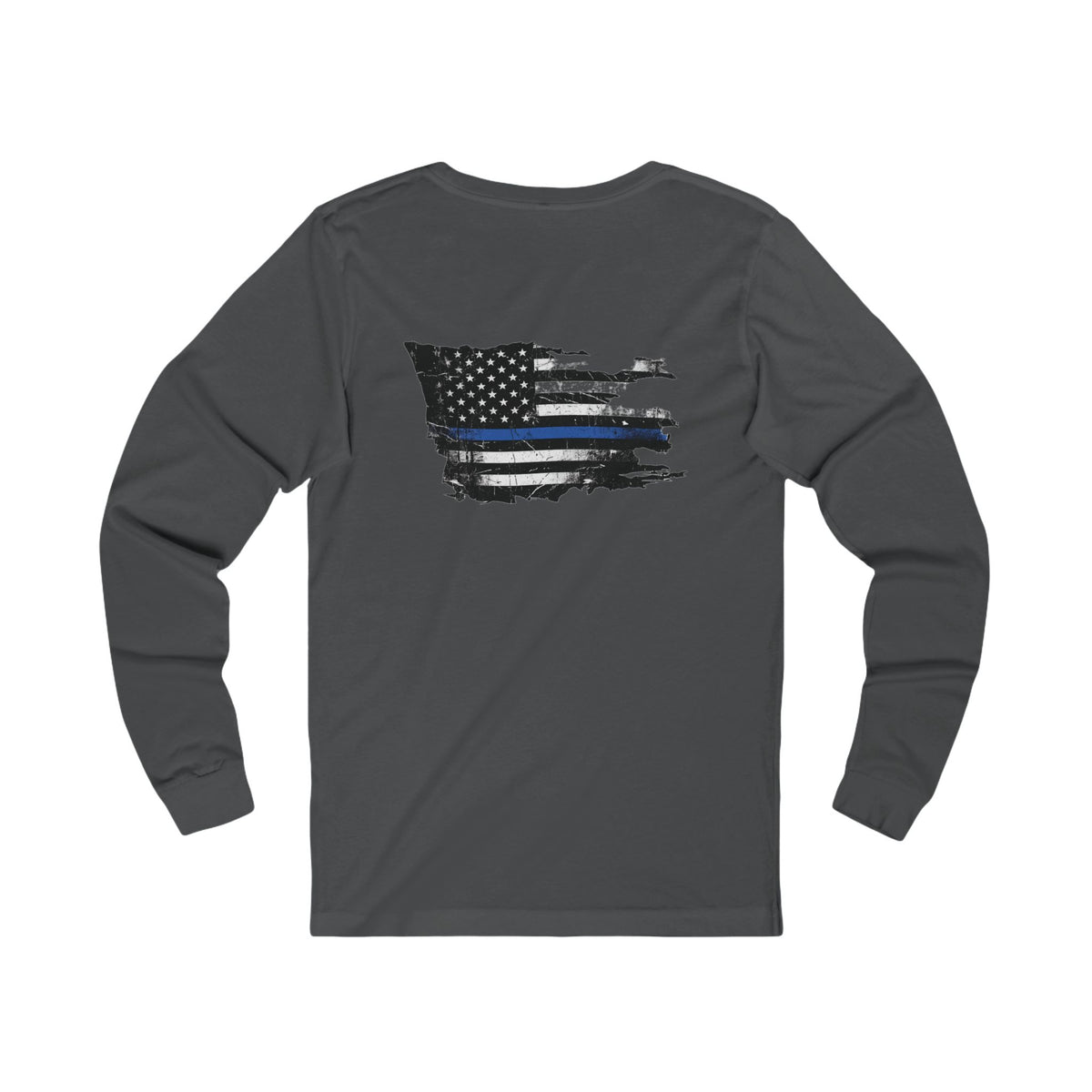 Thin Blue Line long sleeve - funny gym shirt by DoD Fitness