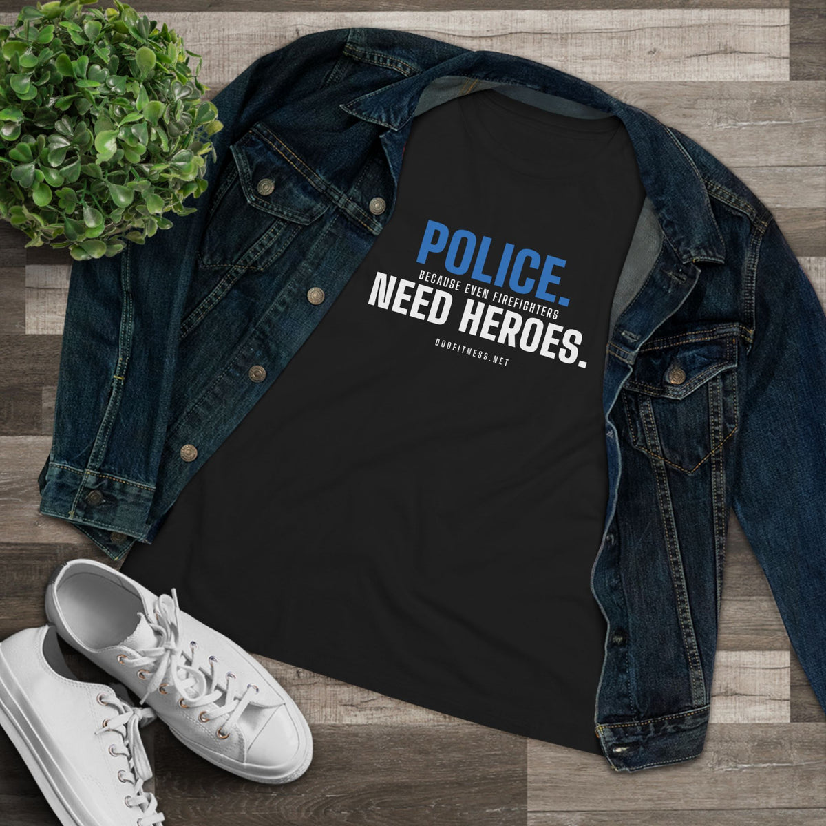 DoD Fitness - Police Need Heroes Women's Tee