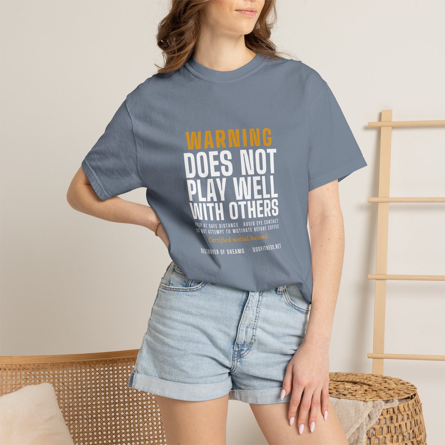 DoD Fitness - Warning Label Men's Tee