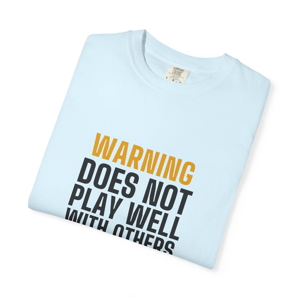 Warning Label men's tee - funny gym shirt by DoD Fitness
