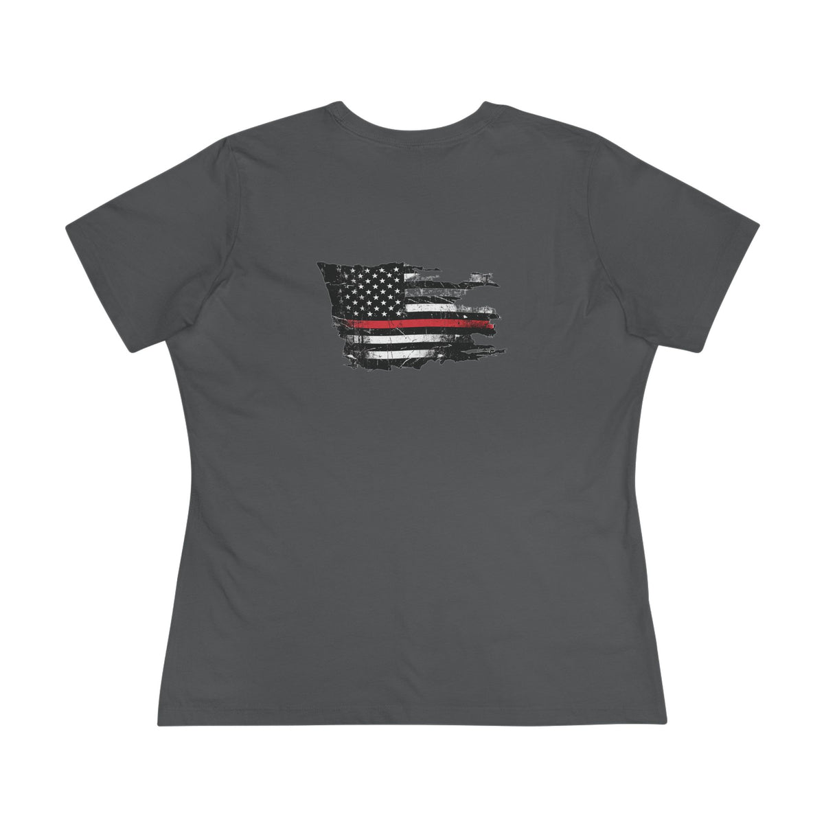 Thin Red Line women's tee - funny gym shirt by DoD Fitness