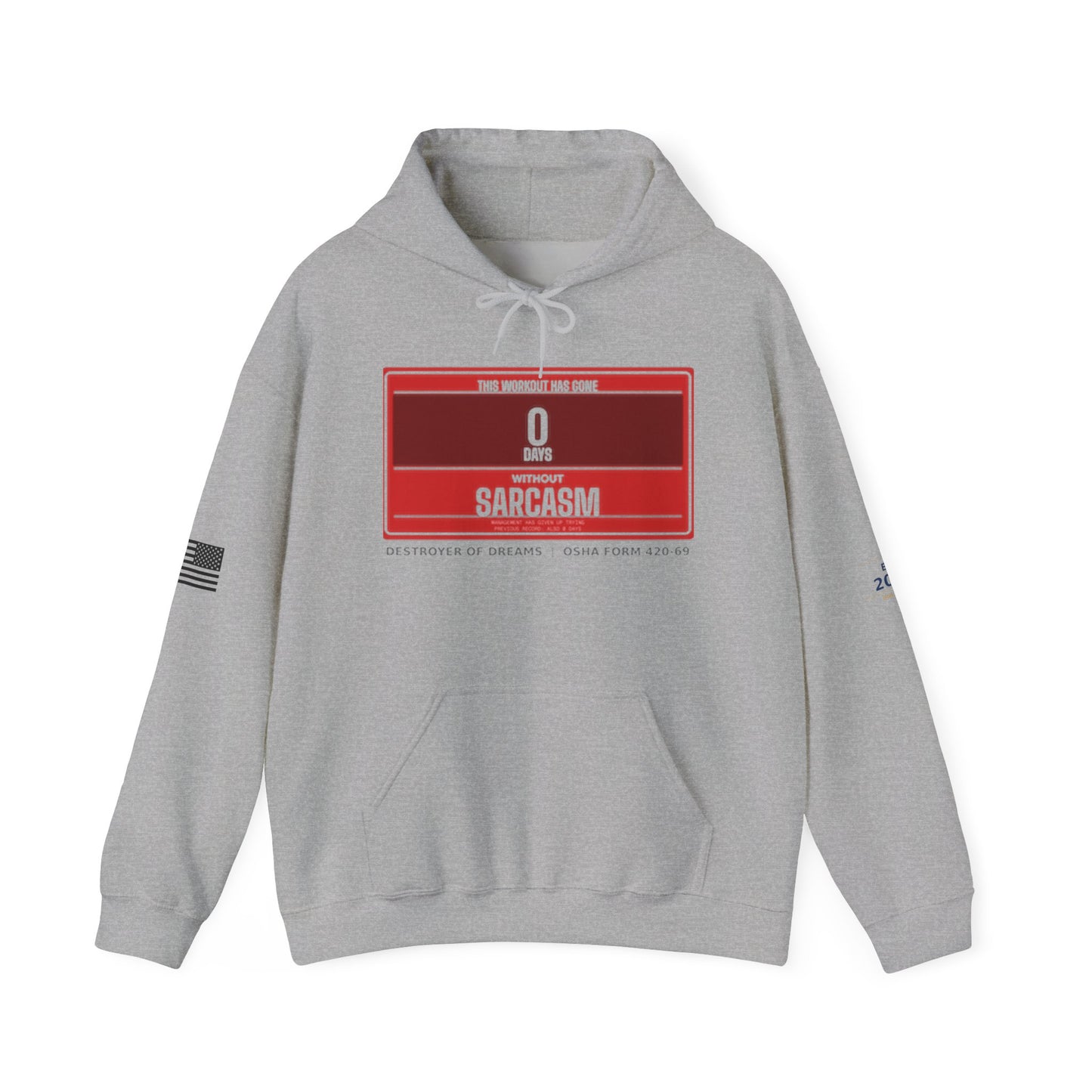 DoD Fitness - 0 Days Sarcasm Hoodie