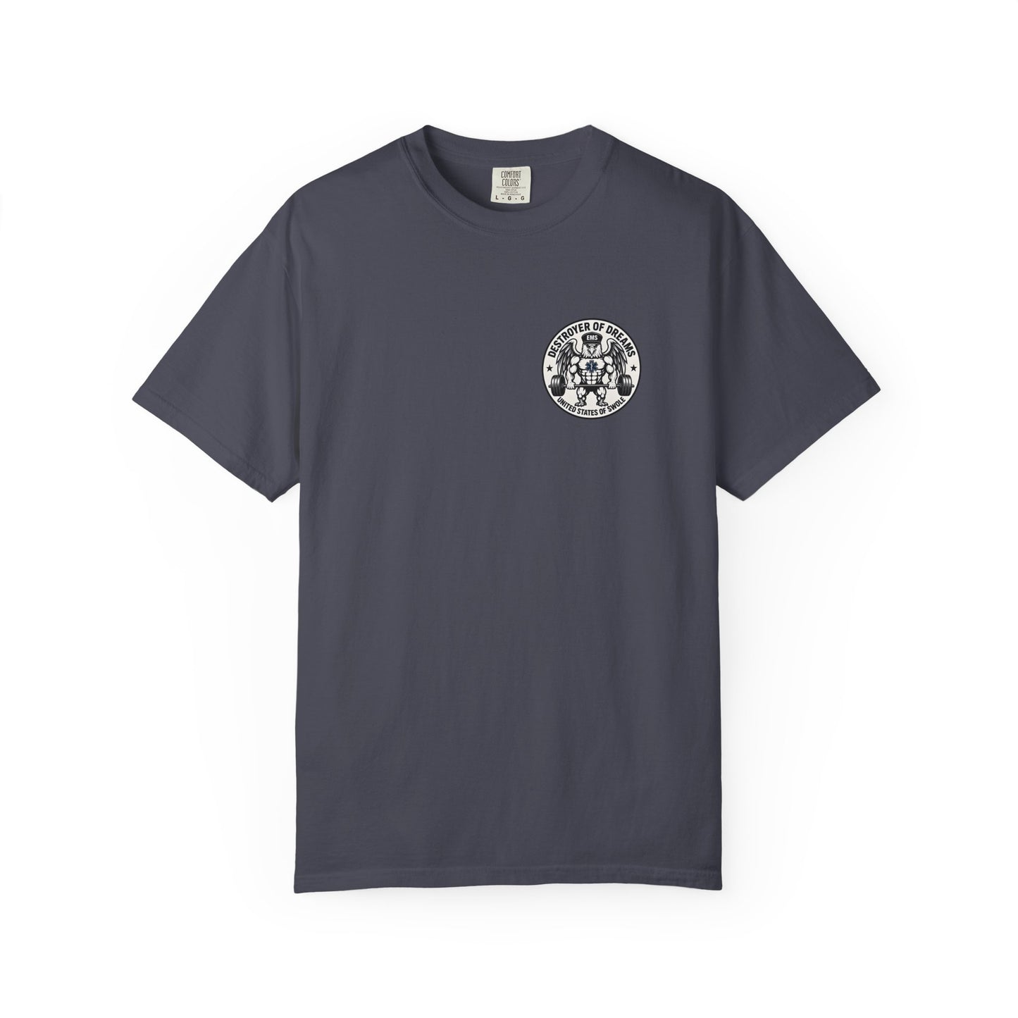 Thin Green Line men's tee in Navy - funny gym shirt by DoD Fitness