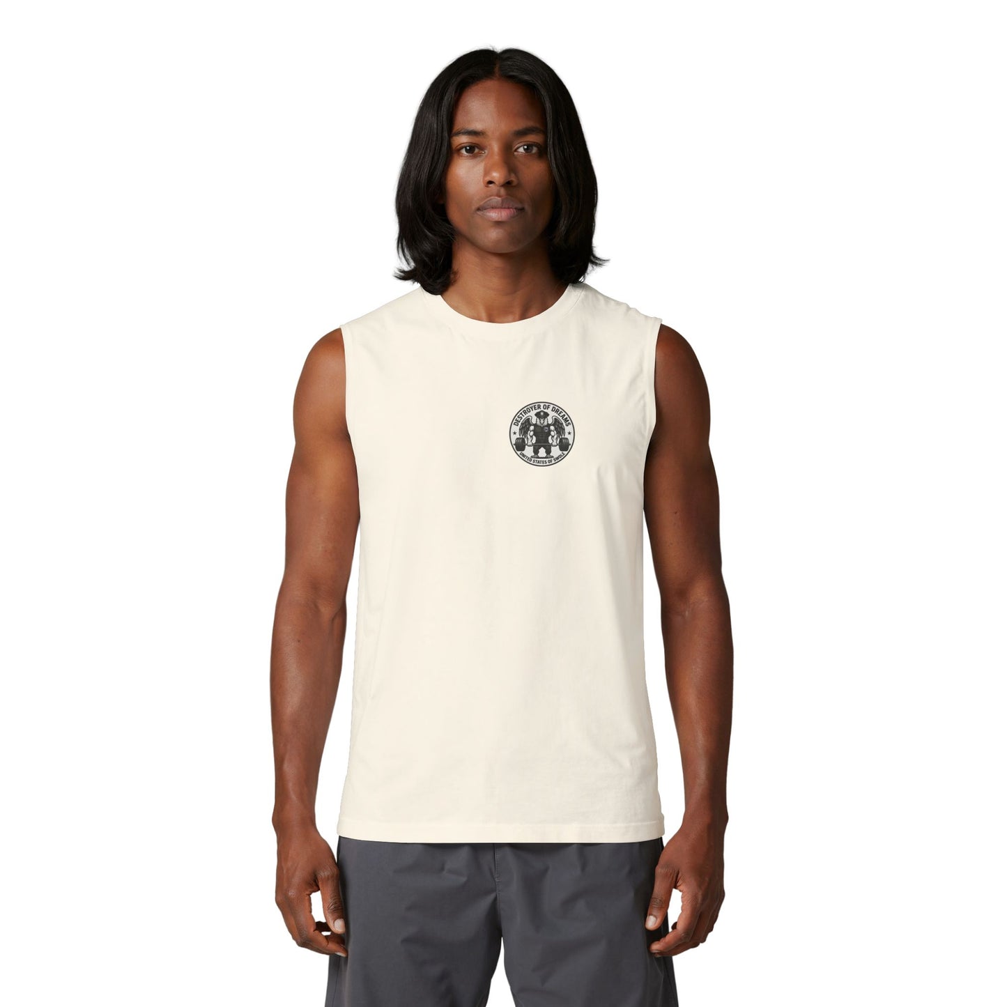 Thin Blue Line stringer tank - funny gym shirt by DoD Fitness