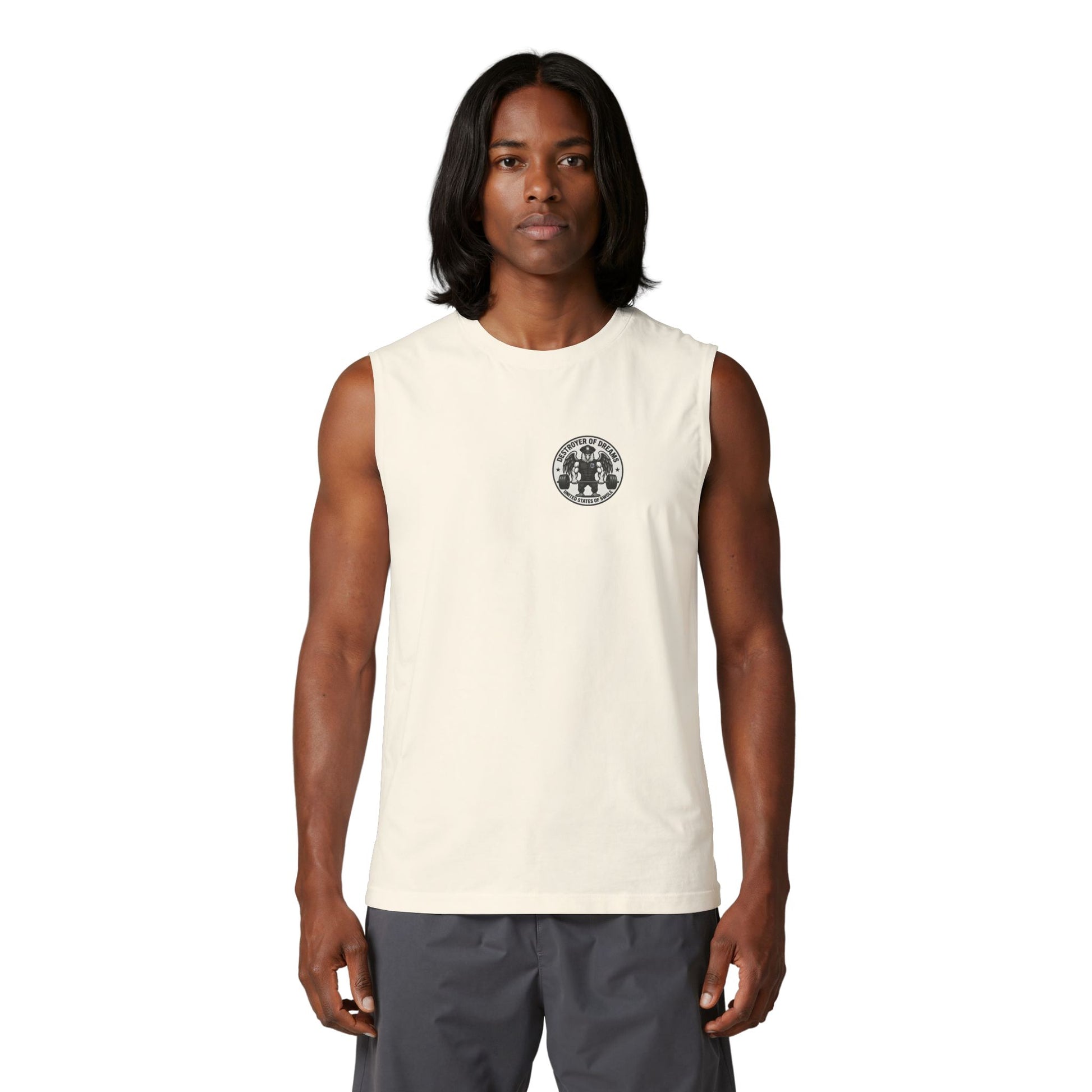 Thin Blue Line stringer tank - funny gym shirt by DoD Fitness