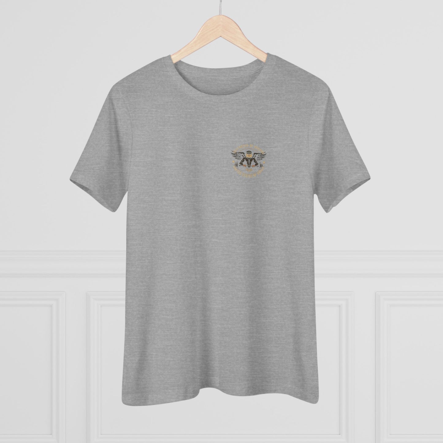United We Serve - Military women's tee - funny gym shirt by DoD Fitness