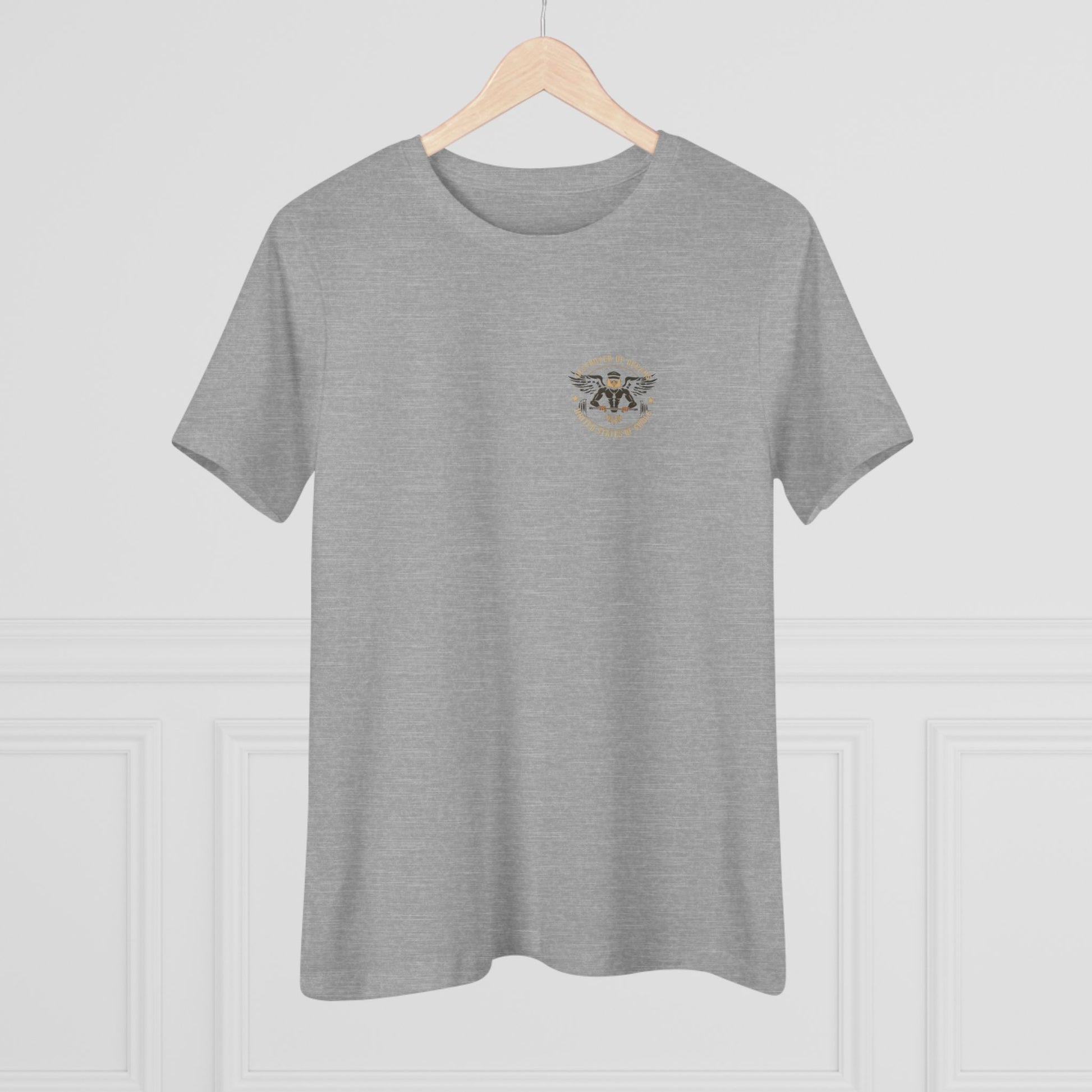 United We Serve - Military women's tee - funny gym shirt by DoD Fitness