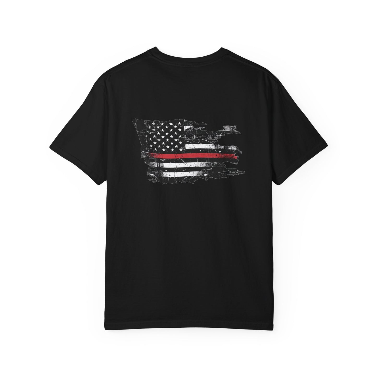 Thin Red Line men's tee - funny gym shirt by DoD Fitness