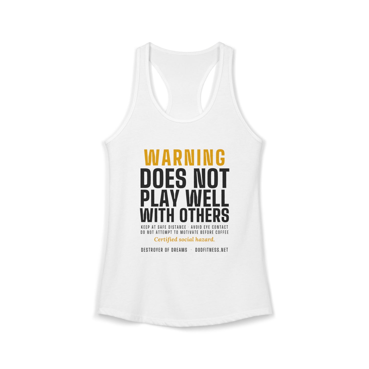DoD Fitness - Warning Label Women's Tank