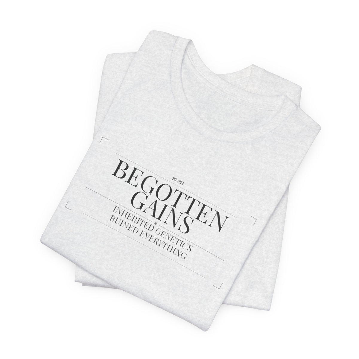 Begotten Gains - Iron Devotion men's tee - funny gym shirt by DoD Fitness