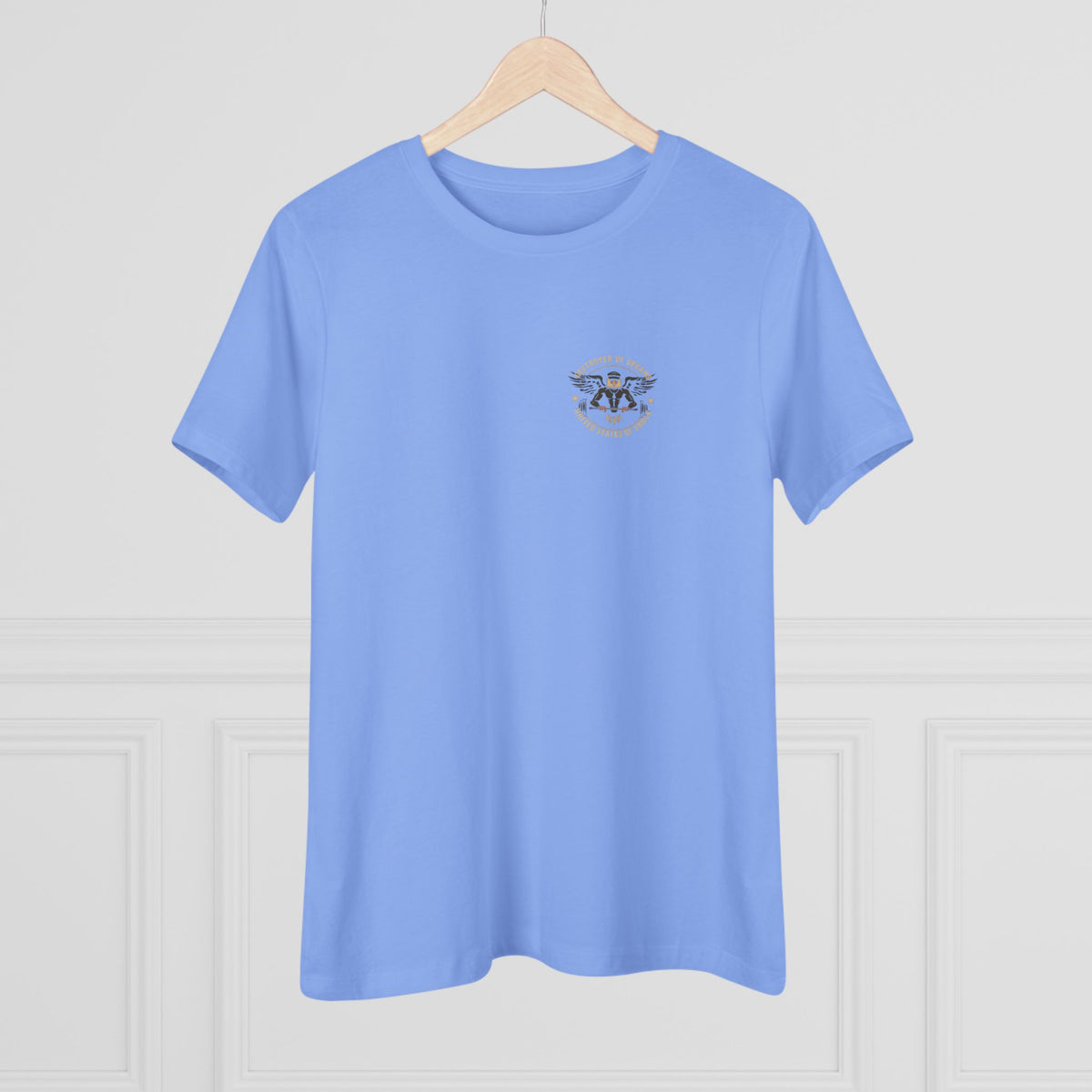 United We Serve - Military women's tee - funny gym shirt by DoD Fitness