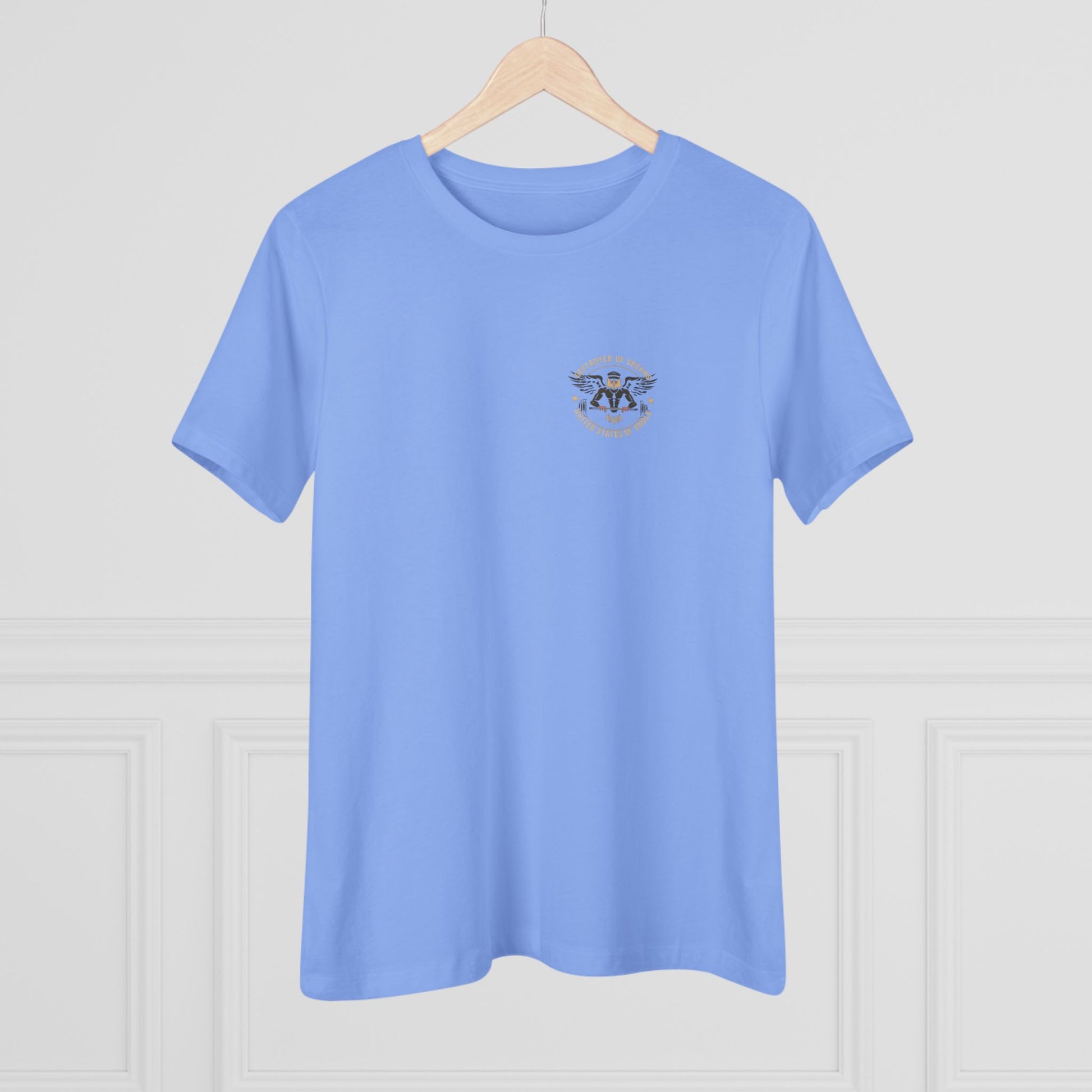United We Serve - Military women's tee - funny gym shirt by DoD Fitness