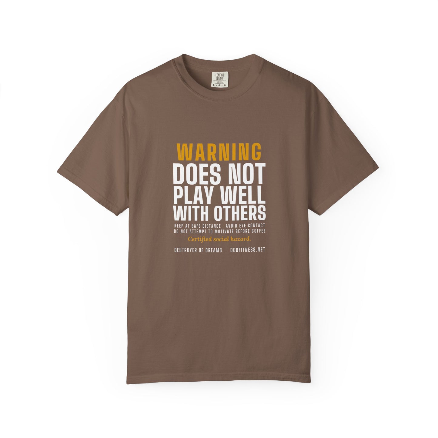 DoD Fitness - Warning Label Men's Tee
