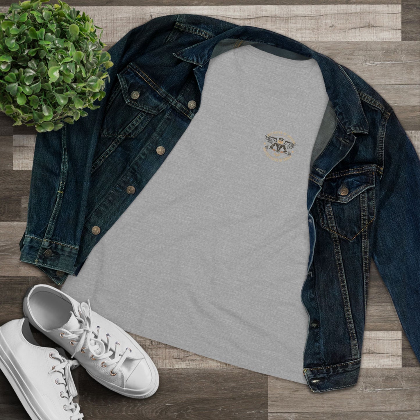 United We Serve - Military women's tee - funny gym shirt by DoD Fitness