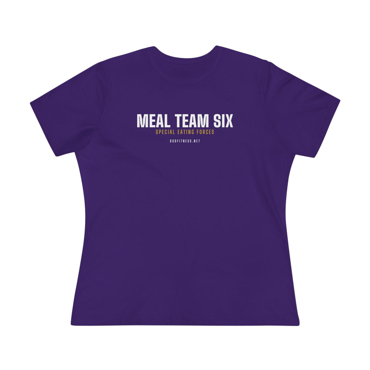 MEAL Team 6 - Special Eating Forces women's tee in Navy - funny gym shirt by DoD Fitness
