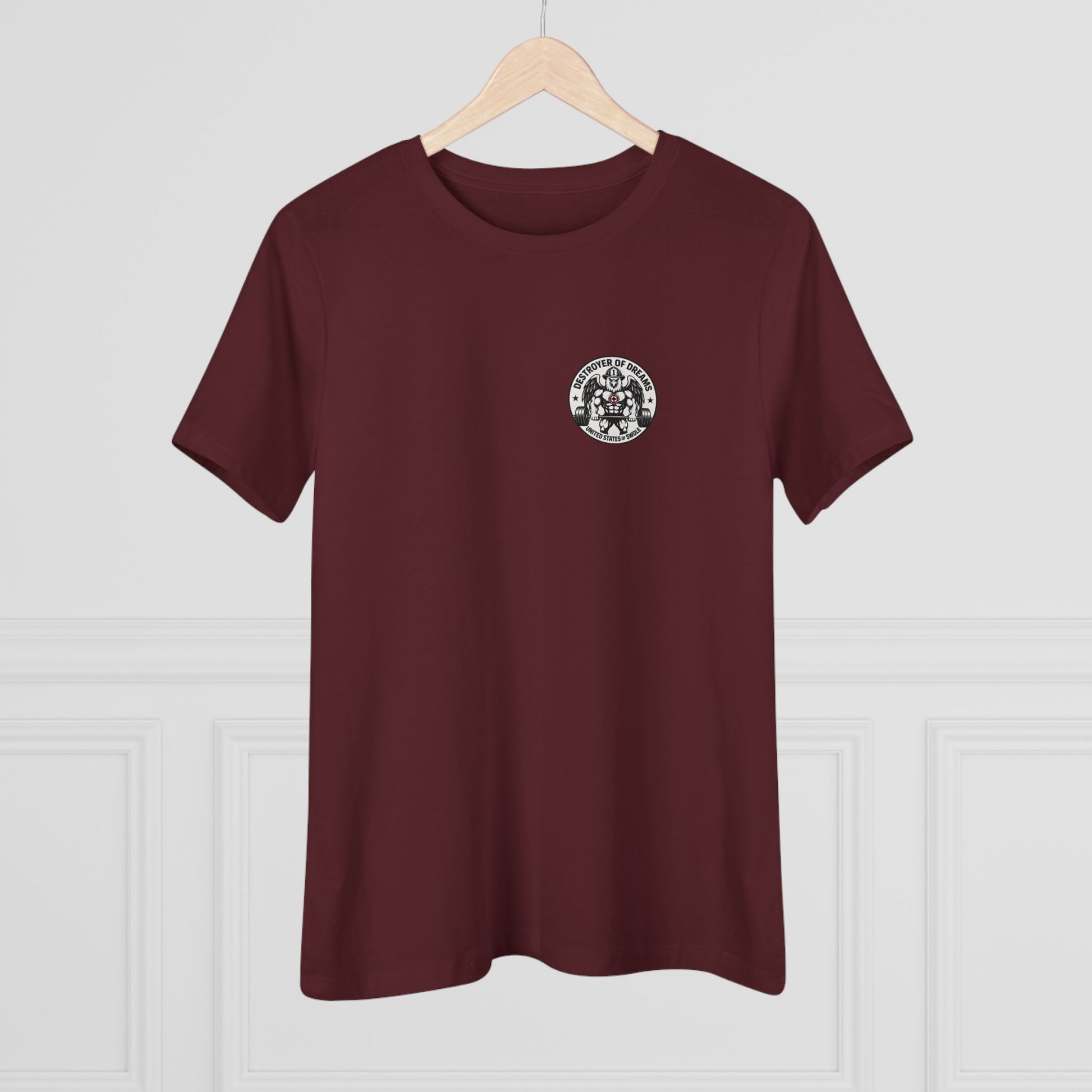 Thin Red Line women's tee - funny gym shirt by DoD Fitness
