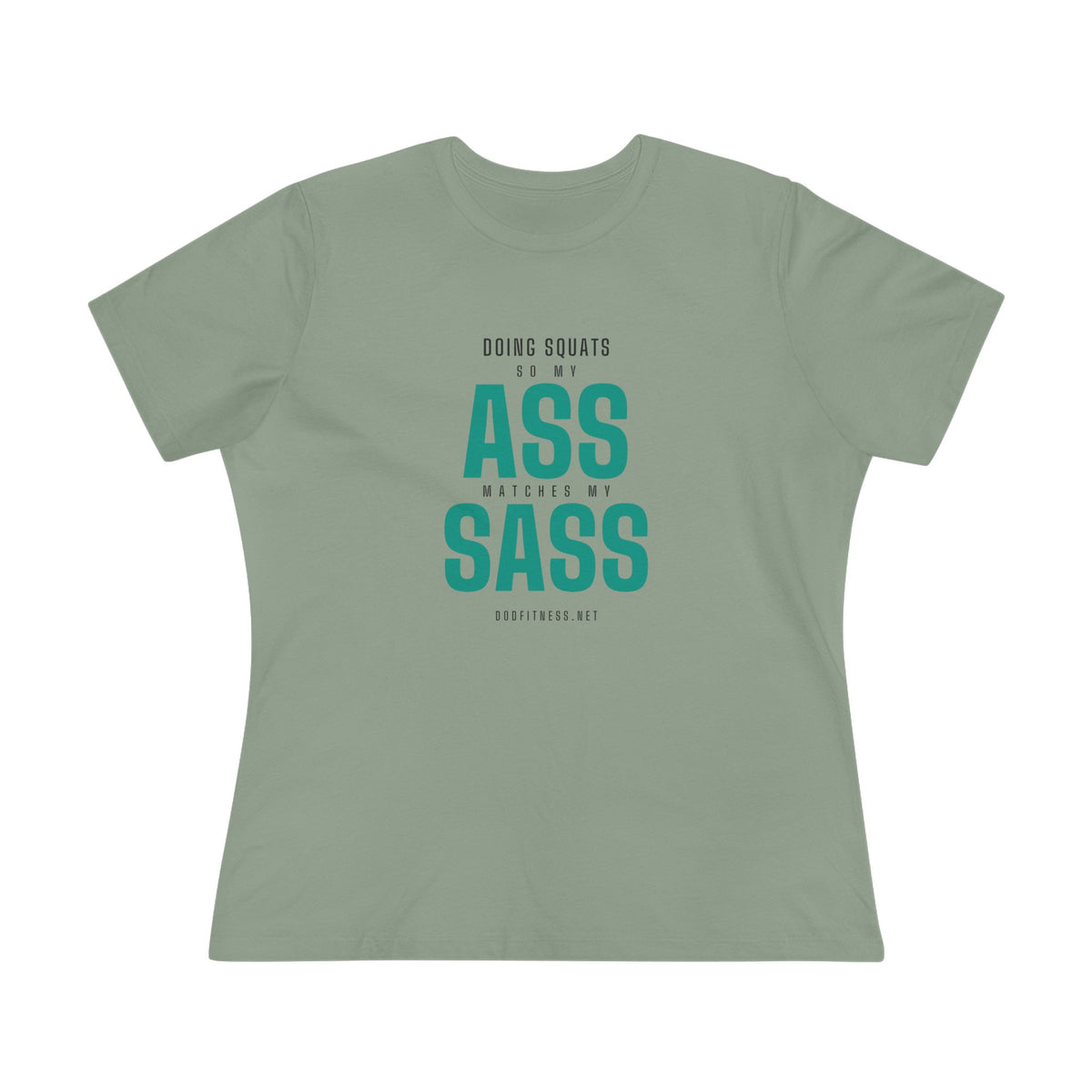 Ass Sass women's tee - funny gym shirt by DoD Fitness