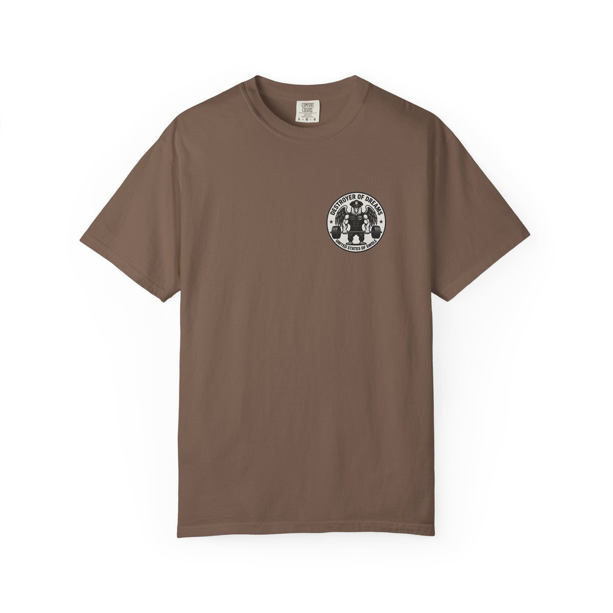 Thin Blue Line men's tee in Espresso - funny gym shirt by DoD Fitness