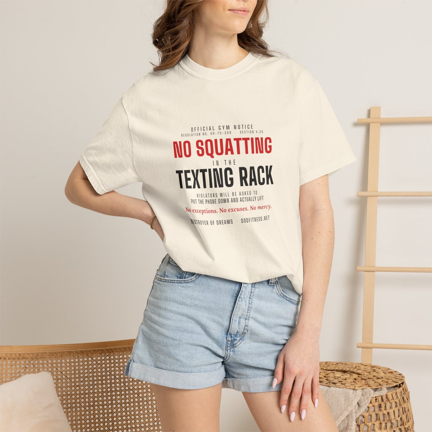 DoD Fitness - No Squatting Texting Rack Men's Tee