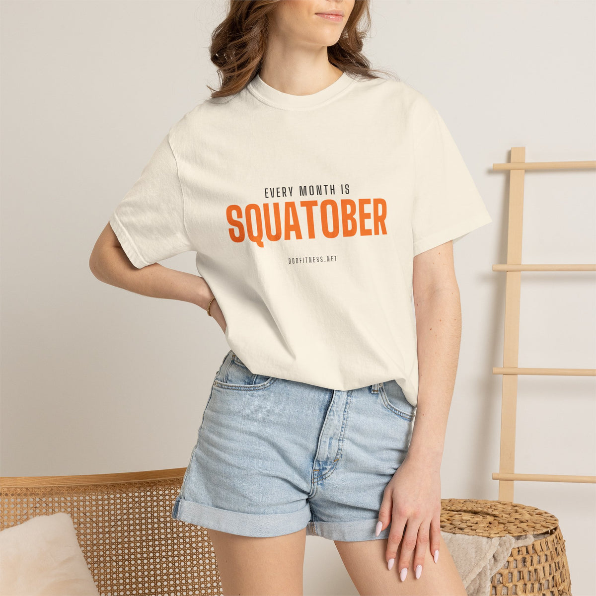 Squatober men's tee - funny gym shirt by DoD Fitness