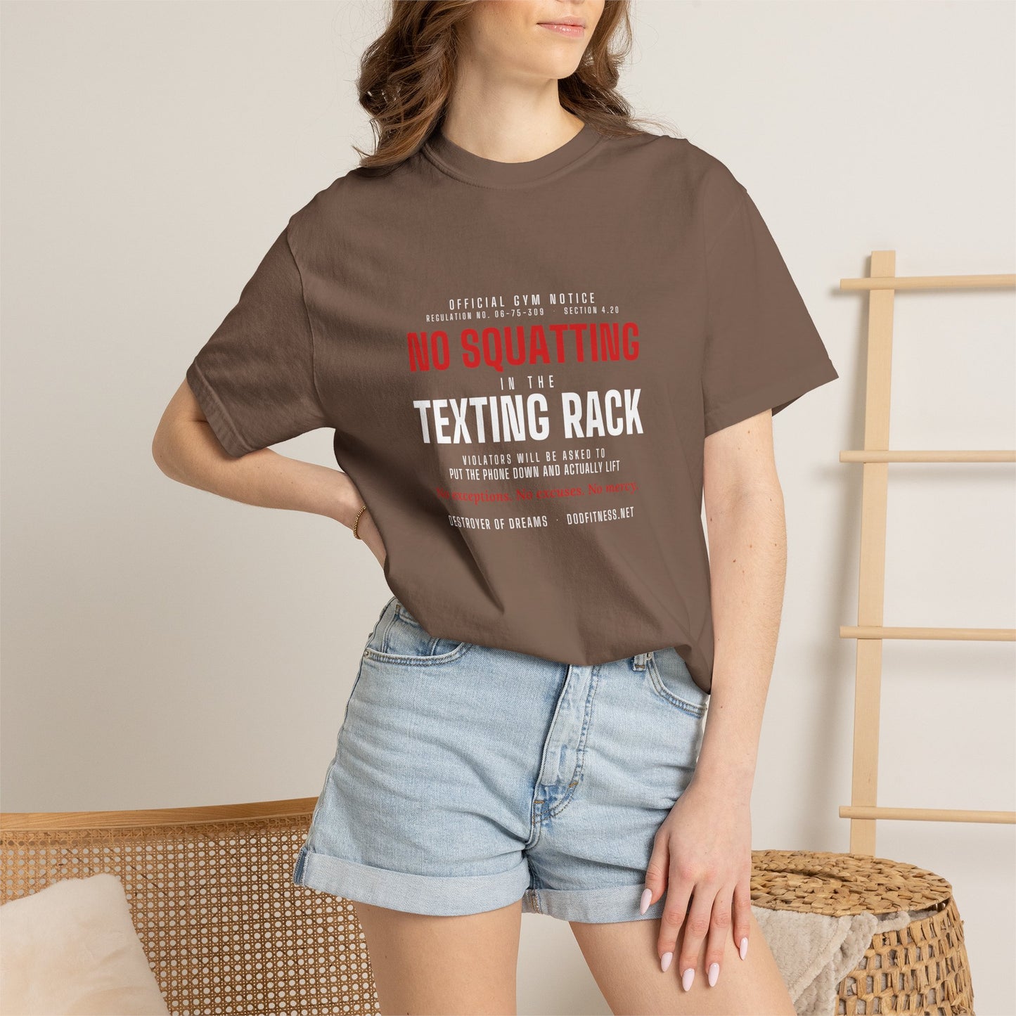 DoD Fitness - No Squatting Texting Rack Men's Tee