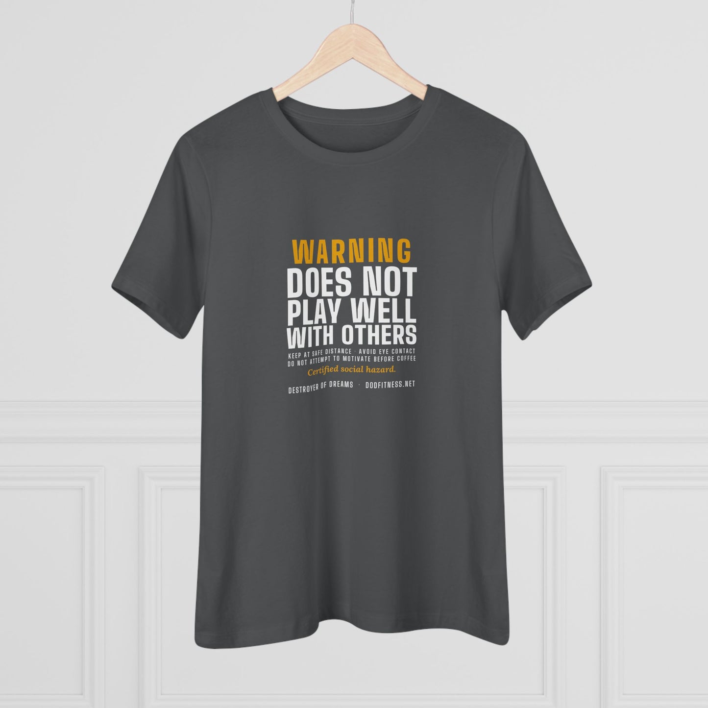 DoD Fitness - Warning Label Women's Tee