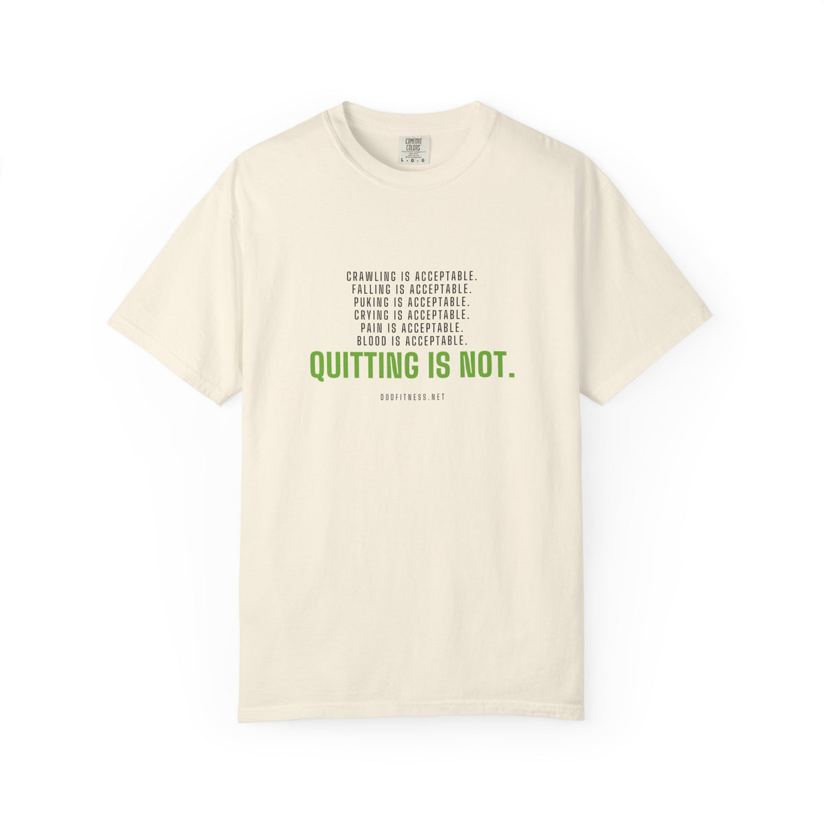 DoD Fitness - Quitting Is Not Men's Tee