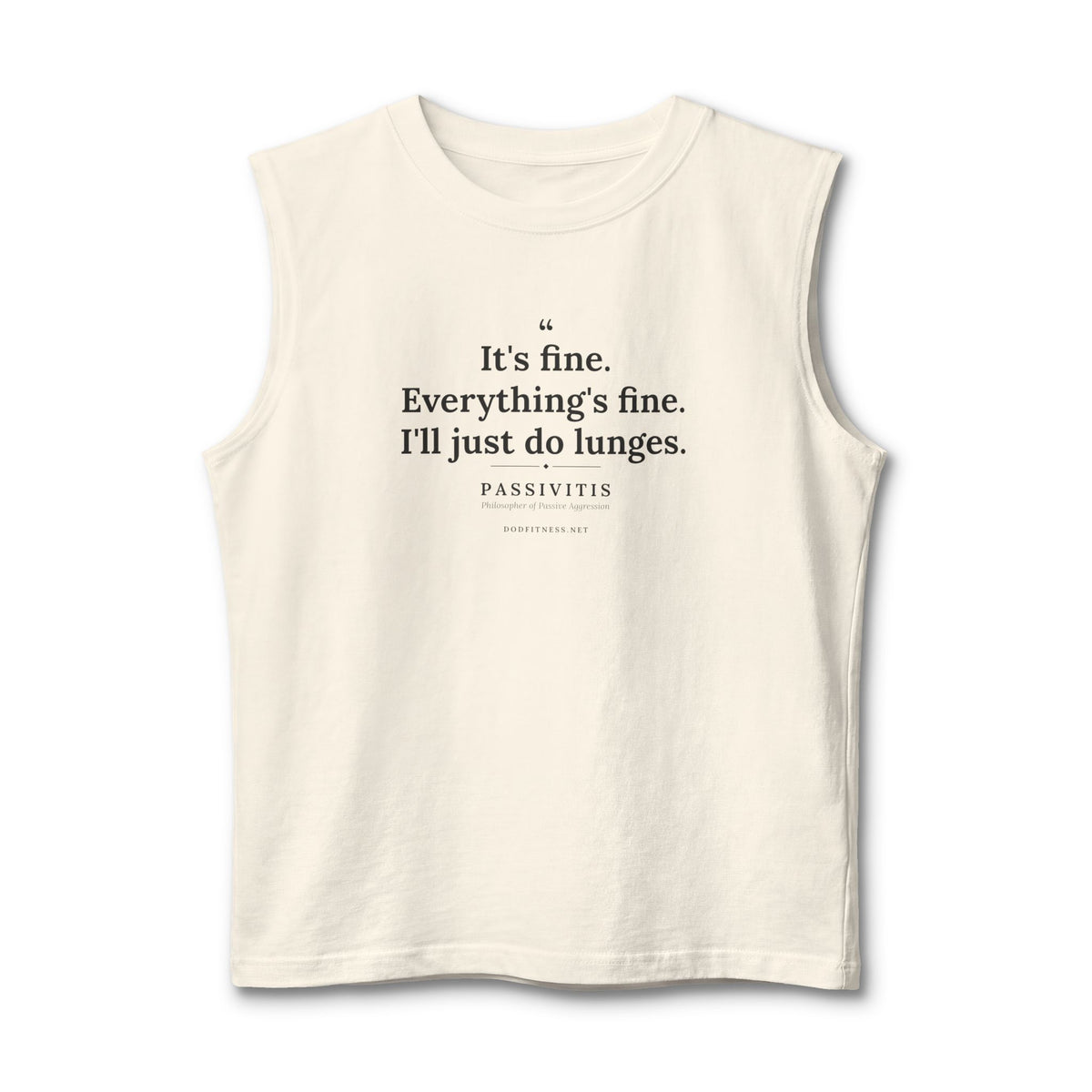 Passivitis - I'll Just Do Lunges stringer tank - funny gym tank by DoD Fitness