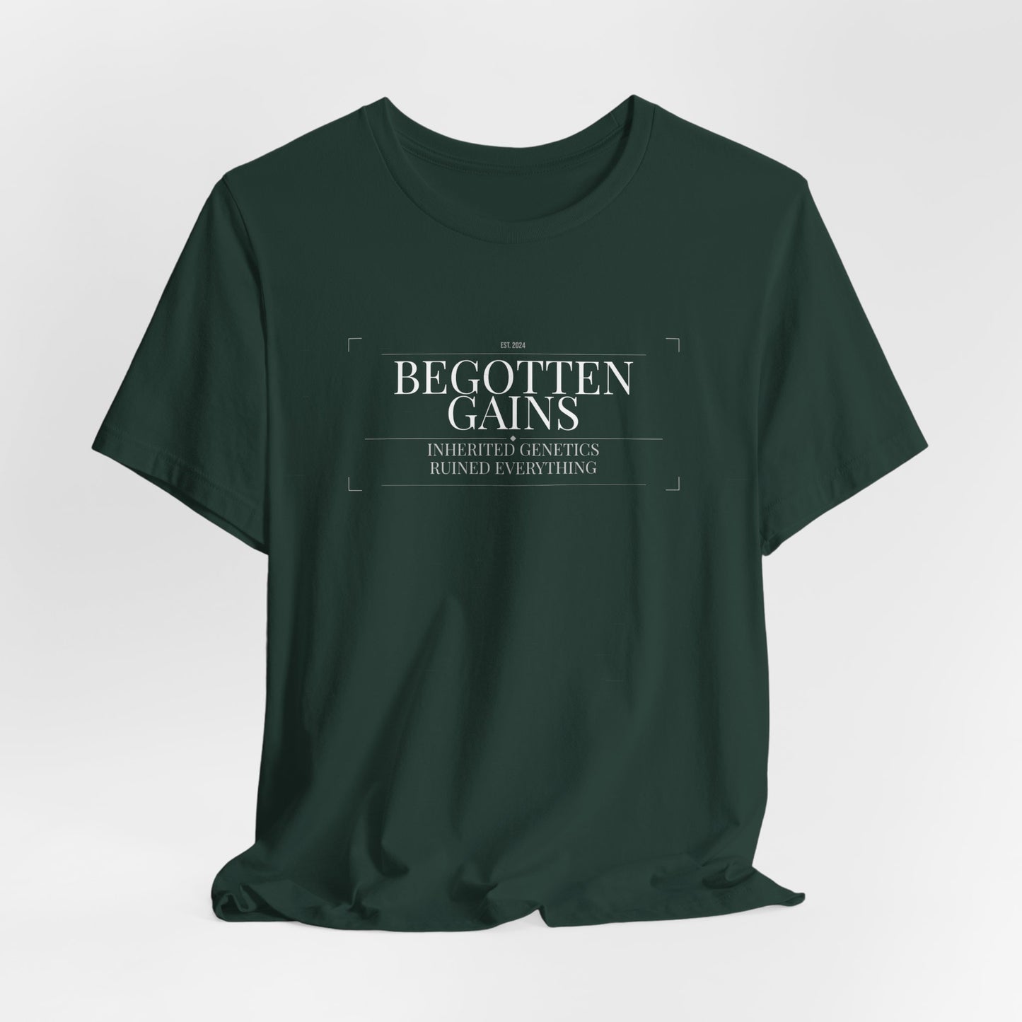 Begotten Gains - Iron Devotion men's tee - funny gym shirt by DoD Fitness