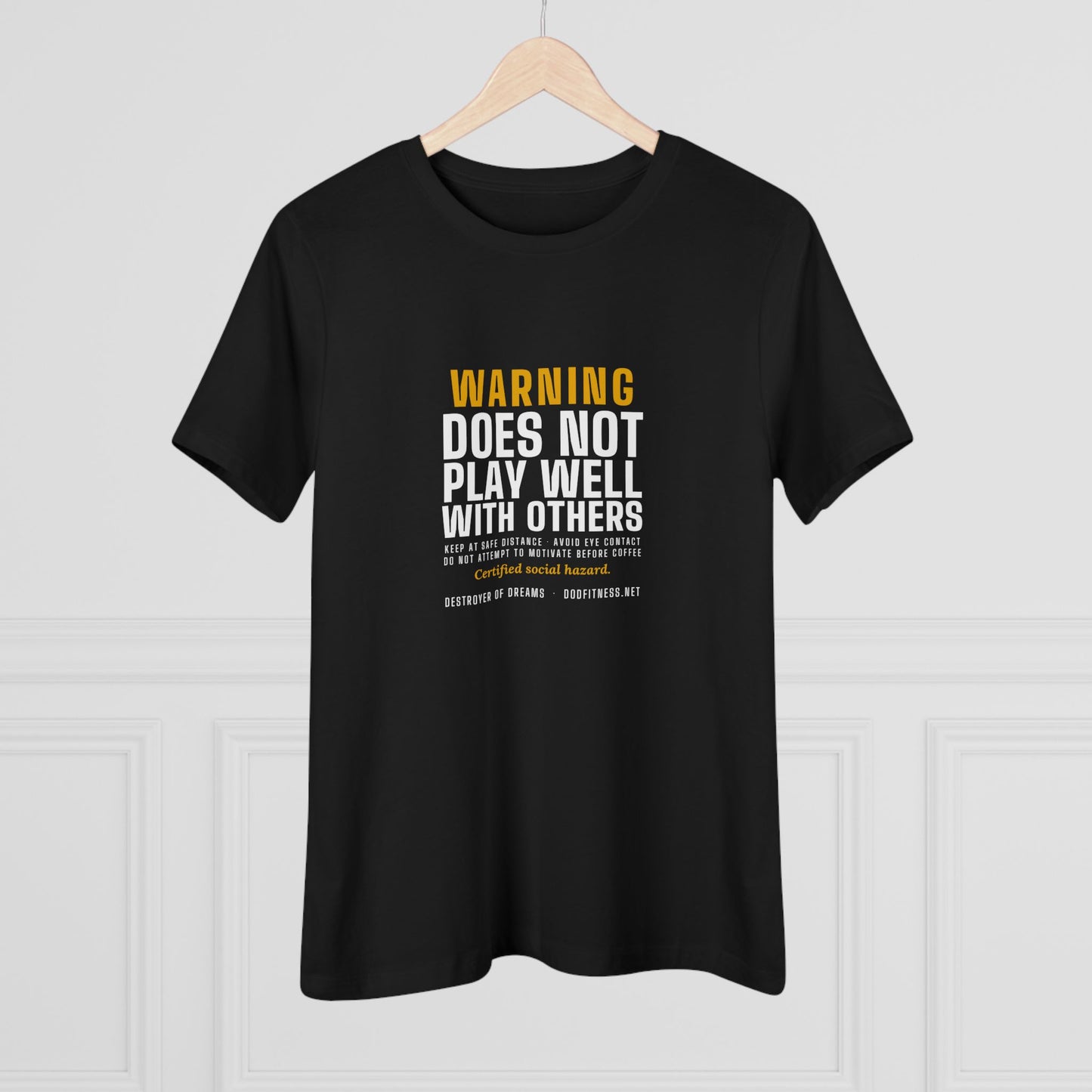 DoD Fitness - Warning Label Women's Tee