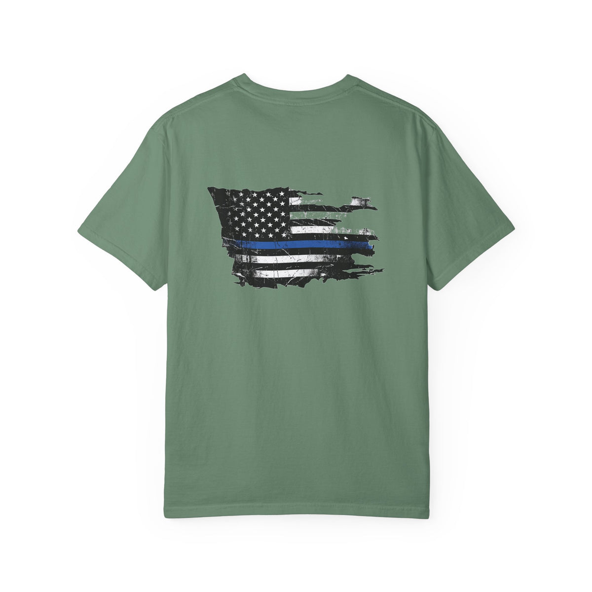 Thin Blue Line men's tee - funny gym shirt by DoD Fitness