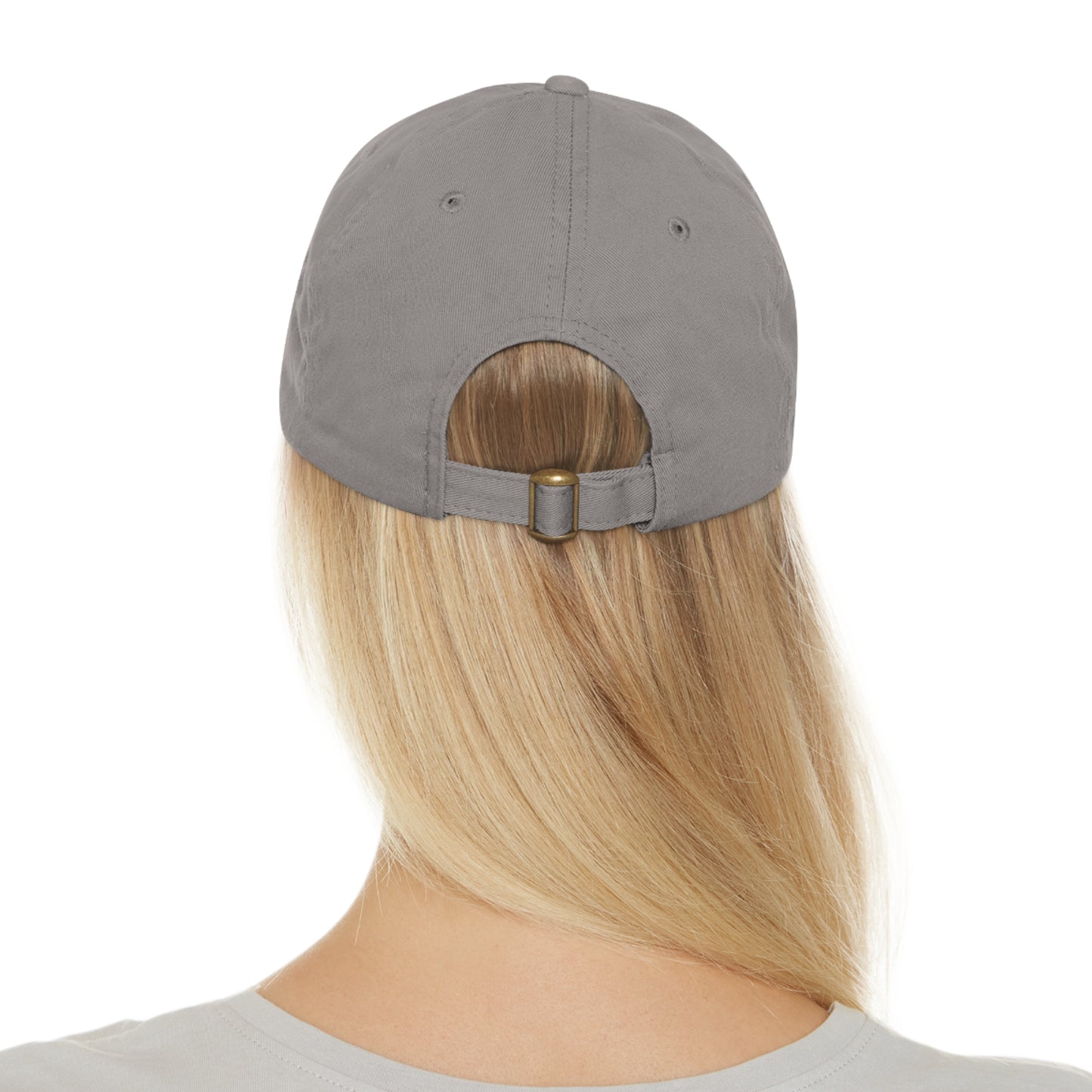 DOD Dad Hat with Leather Patch (Round)