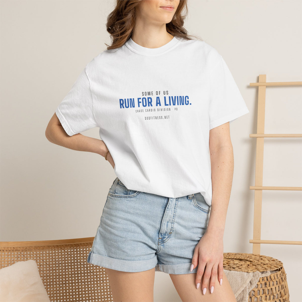 DoD Fitness - Run For A Living Men's Tee