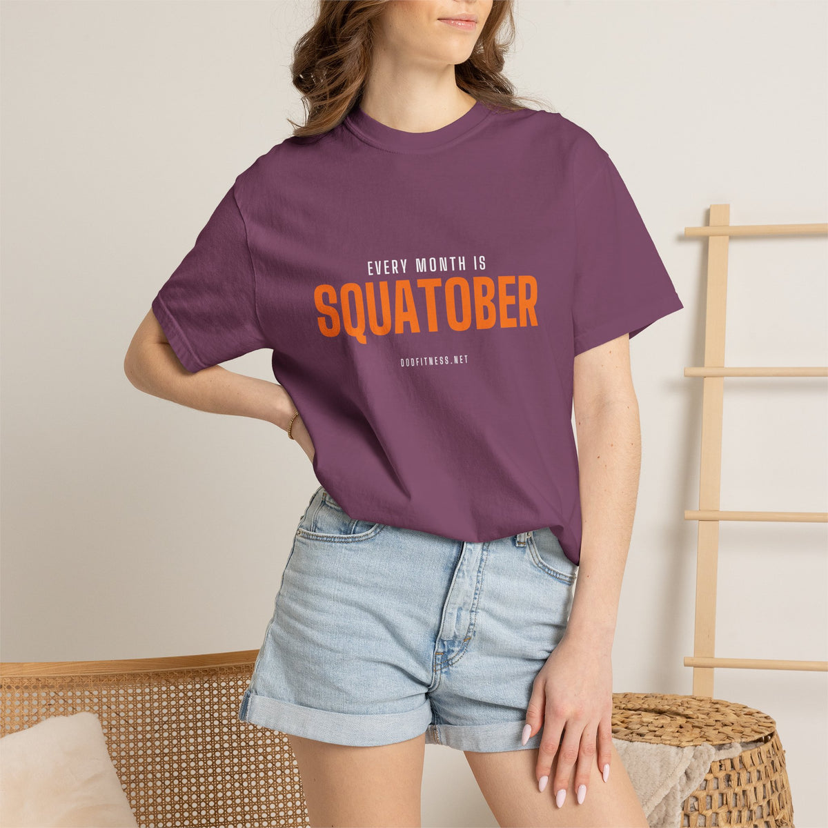 Squatober men's tee - funny gym shirt by DoD Fitness