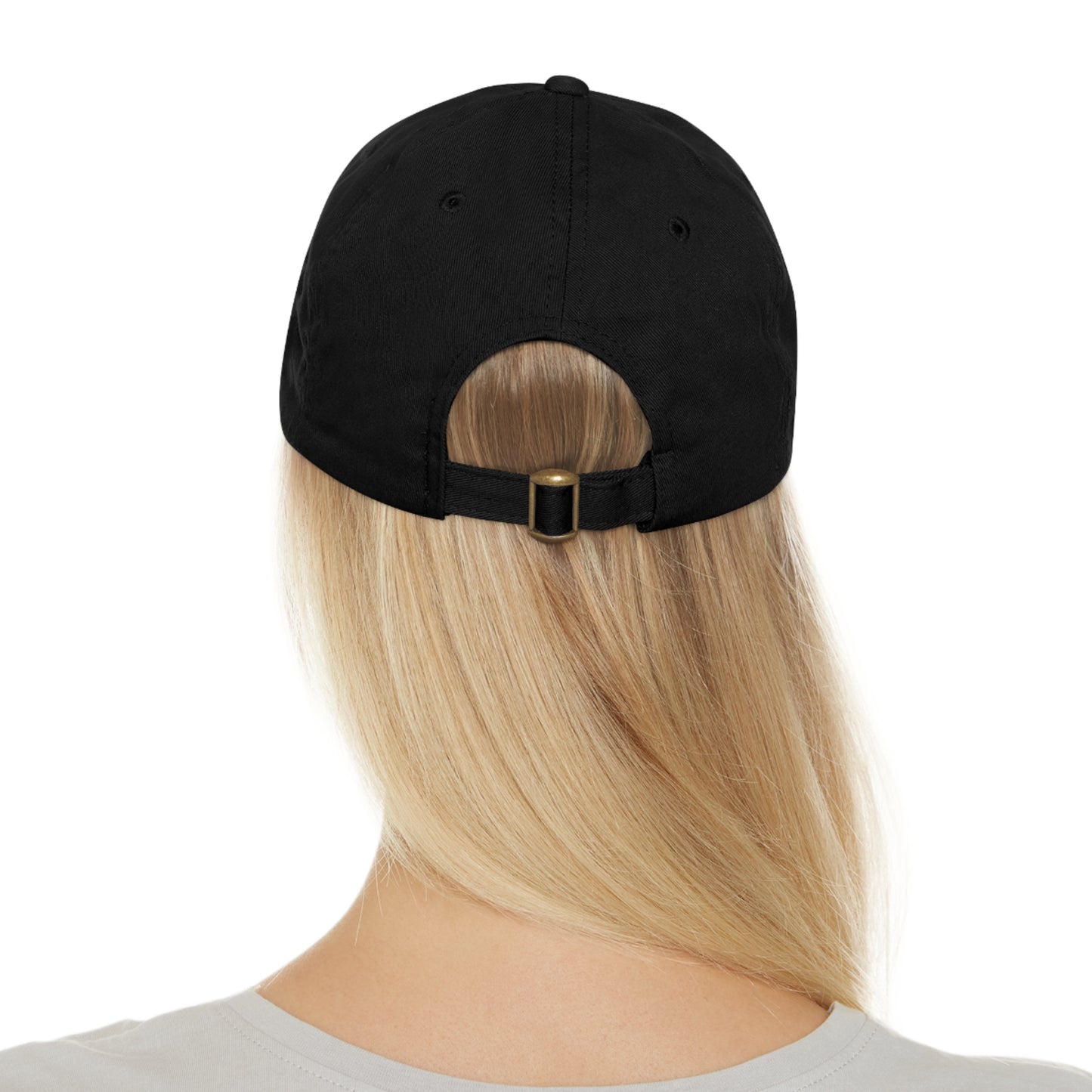 DOD Dad Hat with Leather Patch (Round)