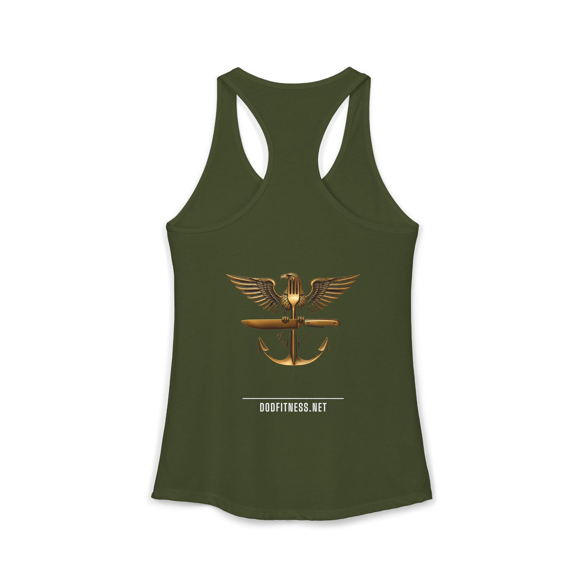 MEAL Team 6 - Operation: Cheat Day women's racerback tank - funny gym tank by DoD Fitness