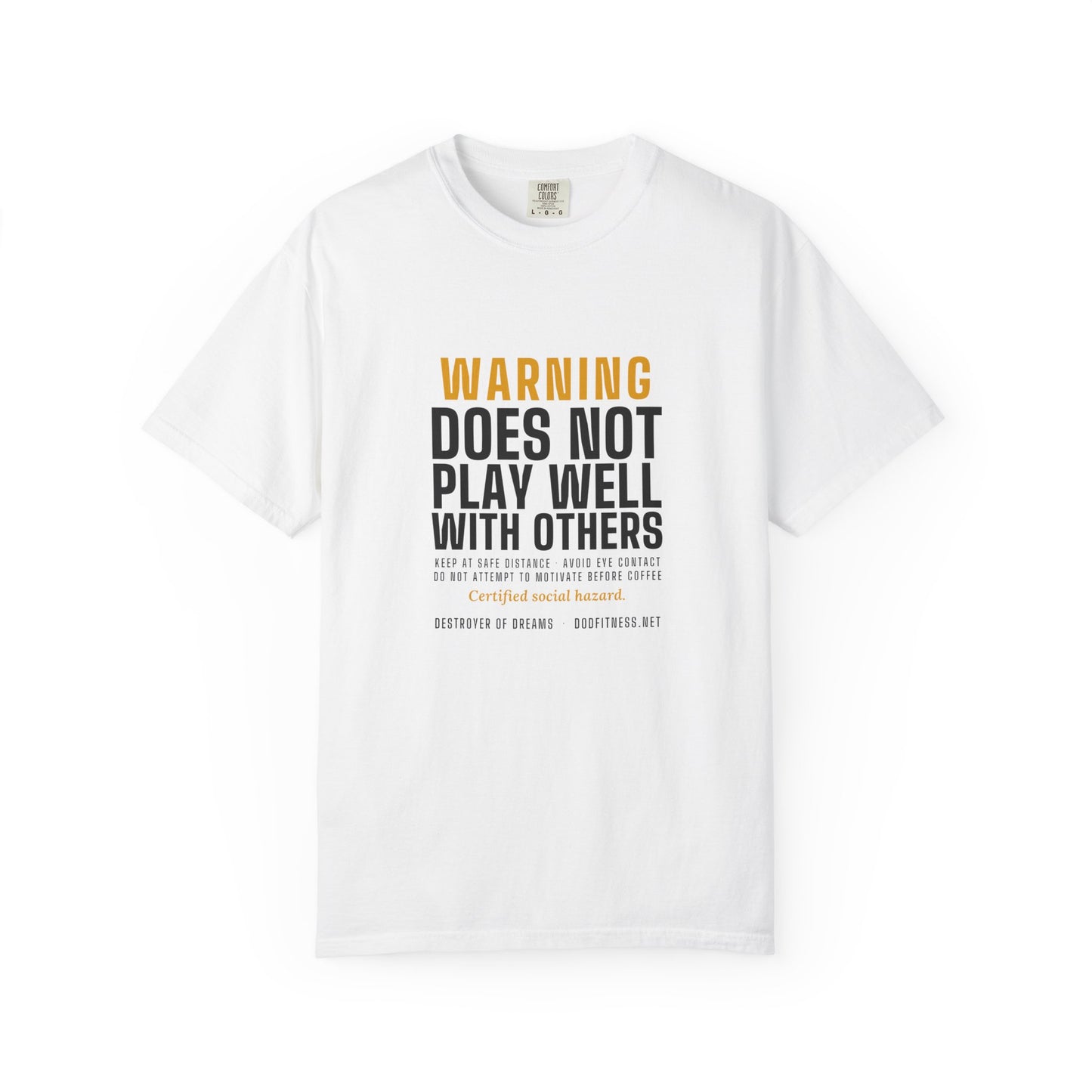 DoD Fitness - Warning Label Men's Tee