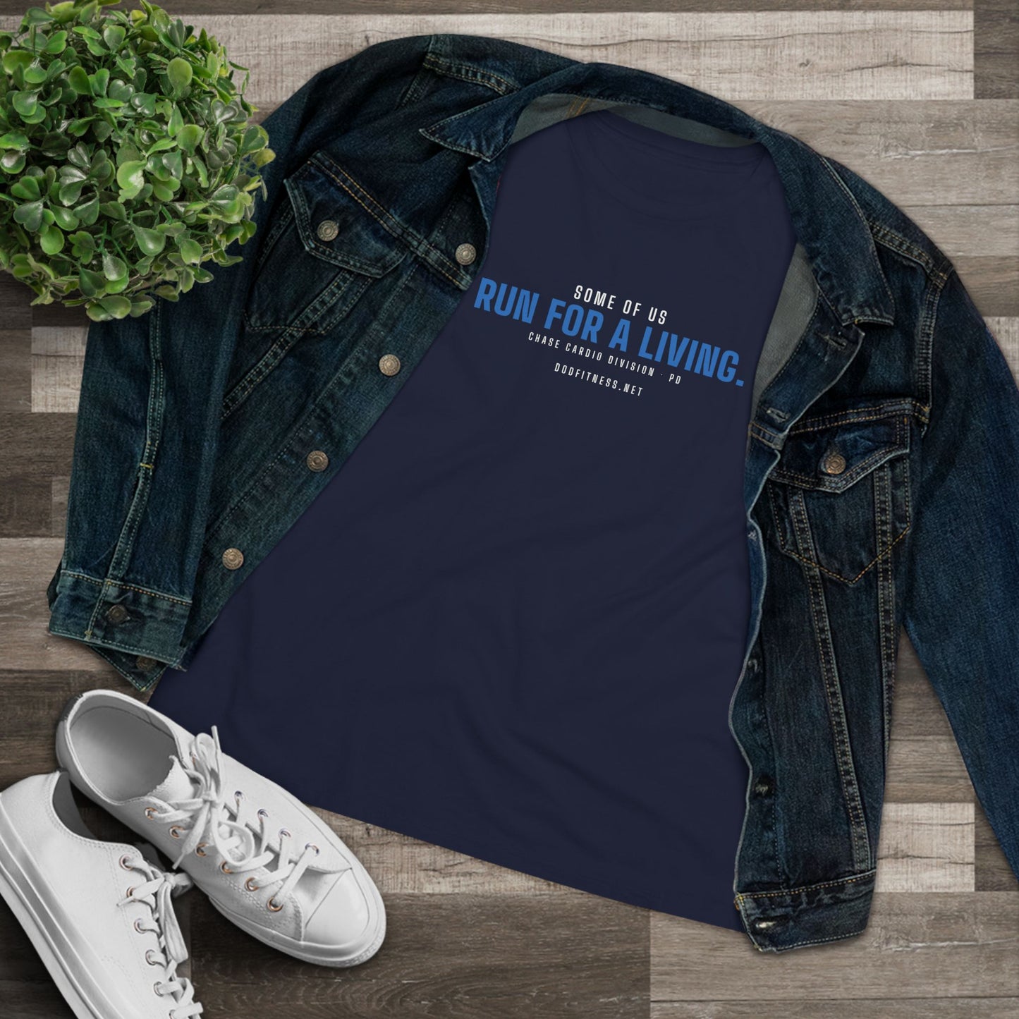 DoD Fitness - Run For A Living Women's Tee