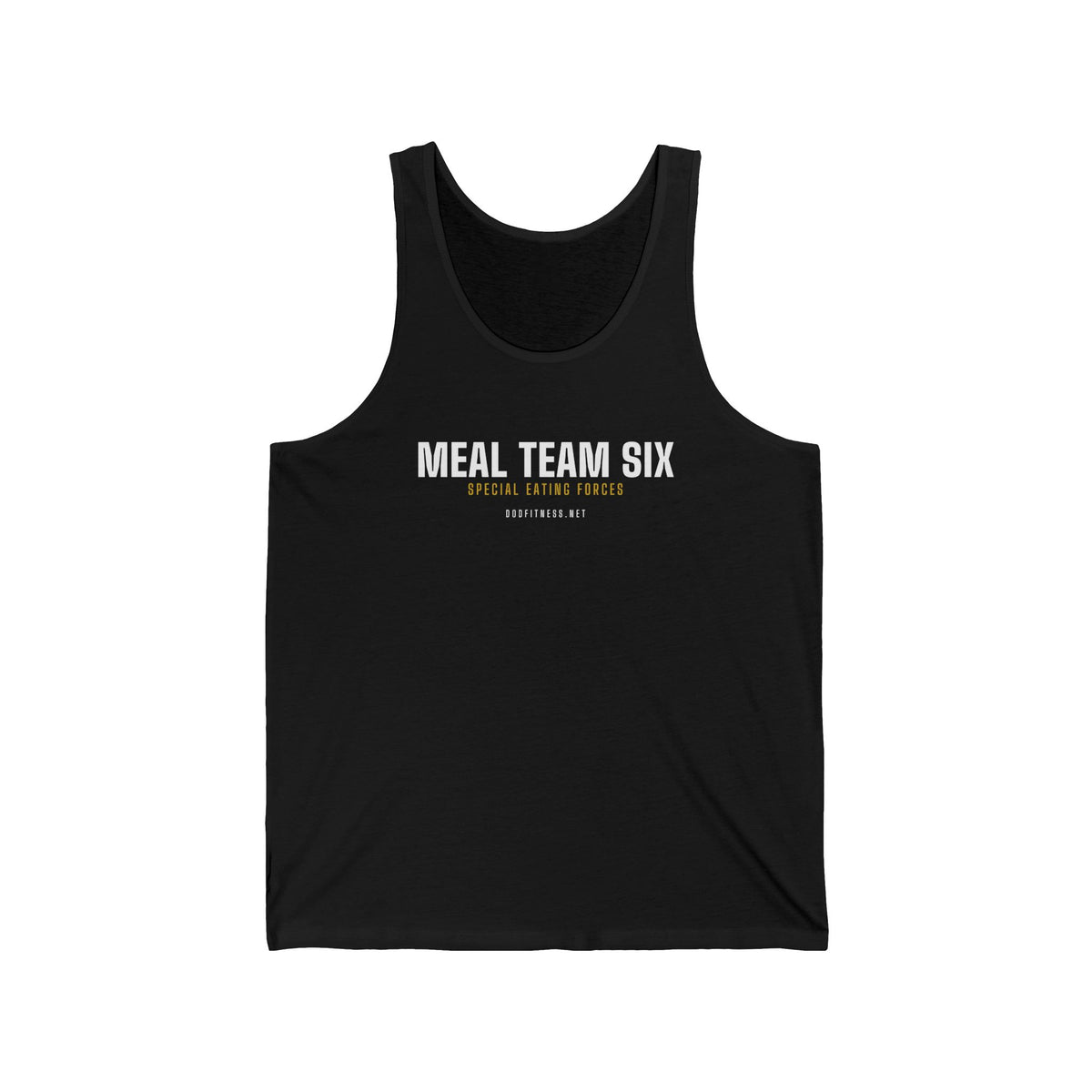 MEAL Team 6 - Special Eating Forces men's tank in Black - funny gym tank by DoD Fitness
