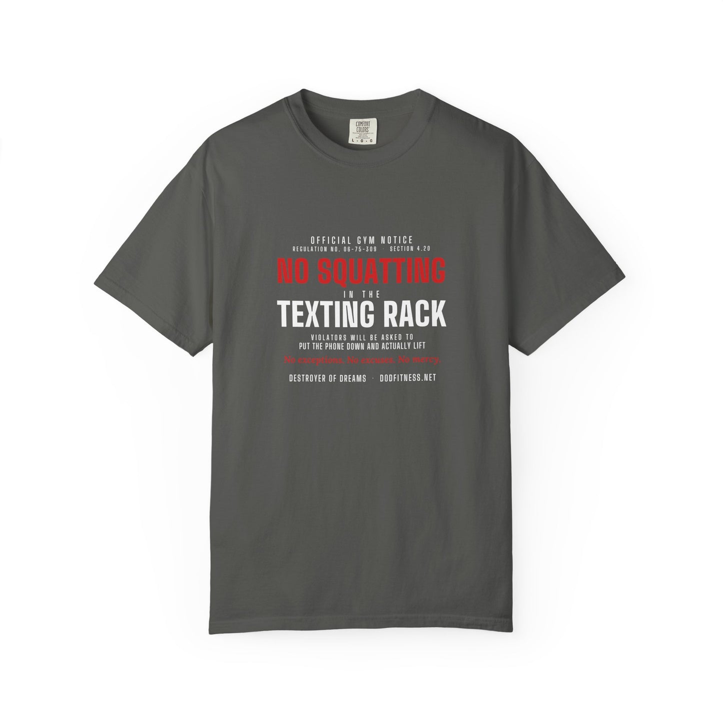 DoD Fitness - No Squatting Texting Rack Men's Tee