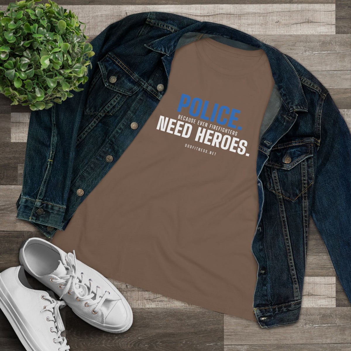 DoD Fitness - Police Need Heroes Women's Tee